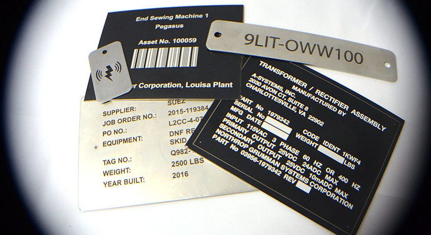 colored aluminum tags custom
