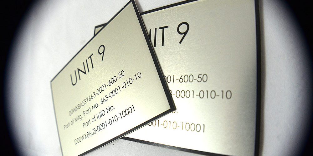 Aluminum Data Plates